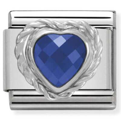 Nomination Silver Blue CZ Heart