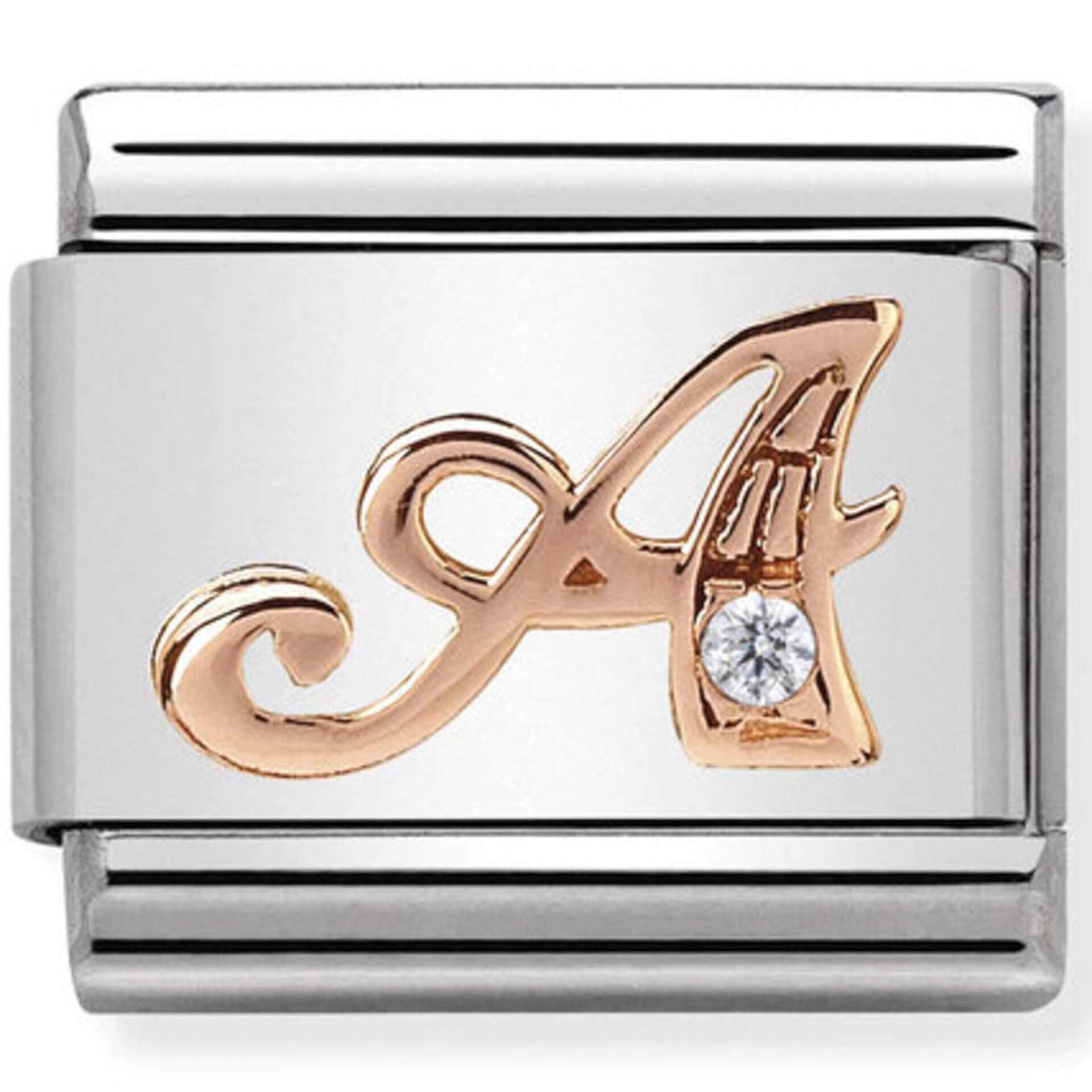 Nomination Rose Gold Letter "A"