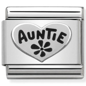 Nomination Silver Auntie Heart