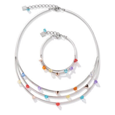 Coeur De Lion Multicolour Pastel Crystal Bracelet