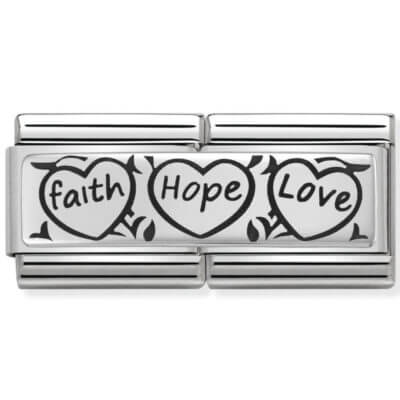 Nomination Silver Faith Hope Love