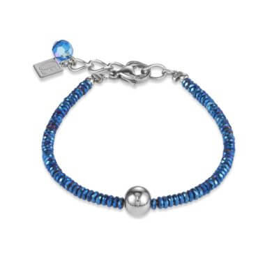 Couer De Lion Blue Silver Bracelet