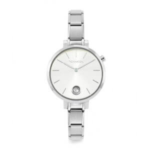 Nomination Classic Stainless Steel Watch With Silver CZ Dial