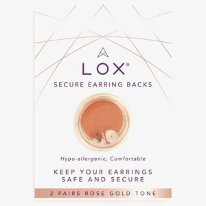 LOX Secure Earring Backs 2 Packs - Rose Colour