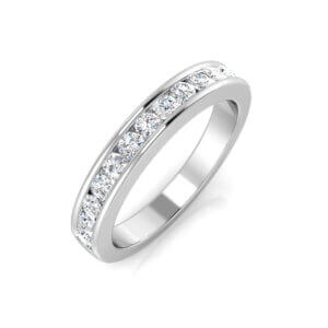 Pre-Owned Diamond Eternity Ring set in a Channel setting made in Platinum