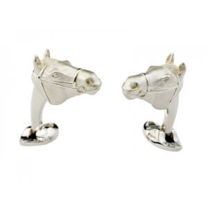 Deakin & Francis Sterling Silver Horse Head Cufflinks