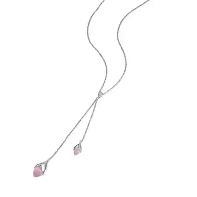 Fei Liu Magnolia Large Pendant in Silver Cubic Zirconia MAG-925R-302-CEGY