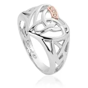 Clogau Eternal Love Diamond Heart Ring 3SELHR