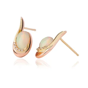 Clogau Serenade Opal earrings in 9ct Gold EMPE