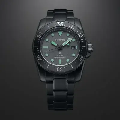 Seiko Prospex ‘Black Series’ Solar Diver SNE587P1