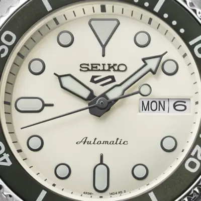 Seiko 5 Sports SKX ‘Midi’ Mono - Cream SRPK31K1