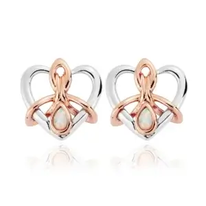 Clogau Dwynwen Sterling Silver Opal Stud Earrings 3SDWSE