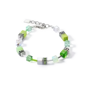 Coeur De Lion GeoCUBE Iconic Joyful Colours bracelet green 3339/30-0500