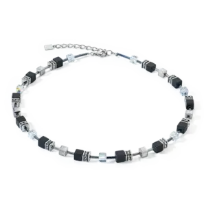 Coeur De Lion GeoCUBE Iconic Precious Onyx necklace crystal-black 4018/10-1318