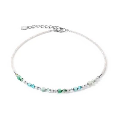 Coeur De Lion Princess Shape Mix necklace mint green 4239/10-0522