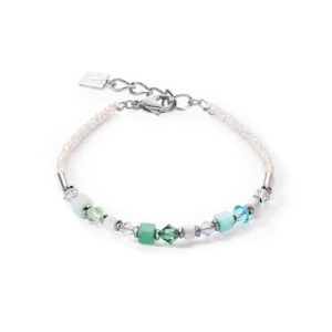 Coeur De Lion Princess Shape Mix bracelet mint green 4239/30-0522