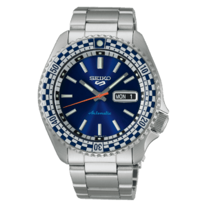 Seiko 5 Sports Petrol Blue ‘Checker Flag’ Special Edition SRPK65K1