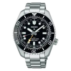 Seiko Prospex 1968 Heritage Diver’s GMT Watch in ‘Dark Depths’ Black SPB383J1