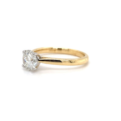 Pre-Owned 1.00ct Round Brilliant cut Diamond Classic Engagement ring set in 18ct Gold