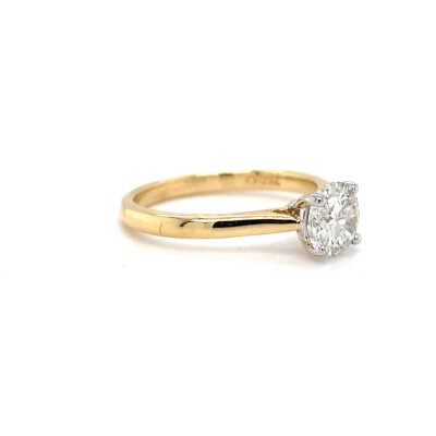 Pre-Owned 1.00ct Round Brilliant cut Diamond Classic Engagement ring set in 18ct Gold